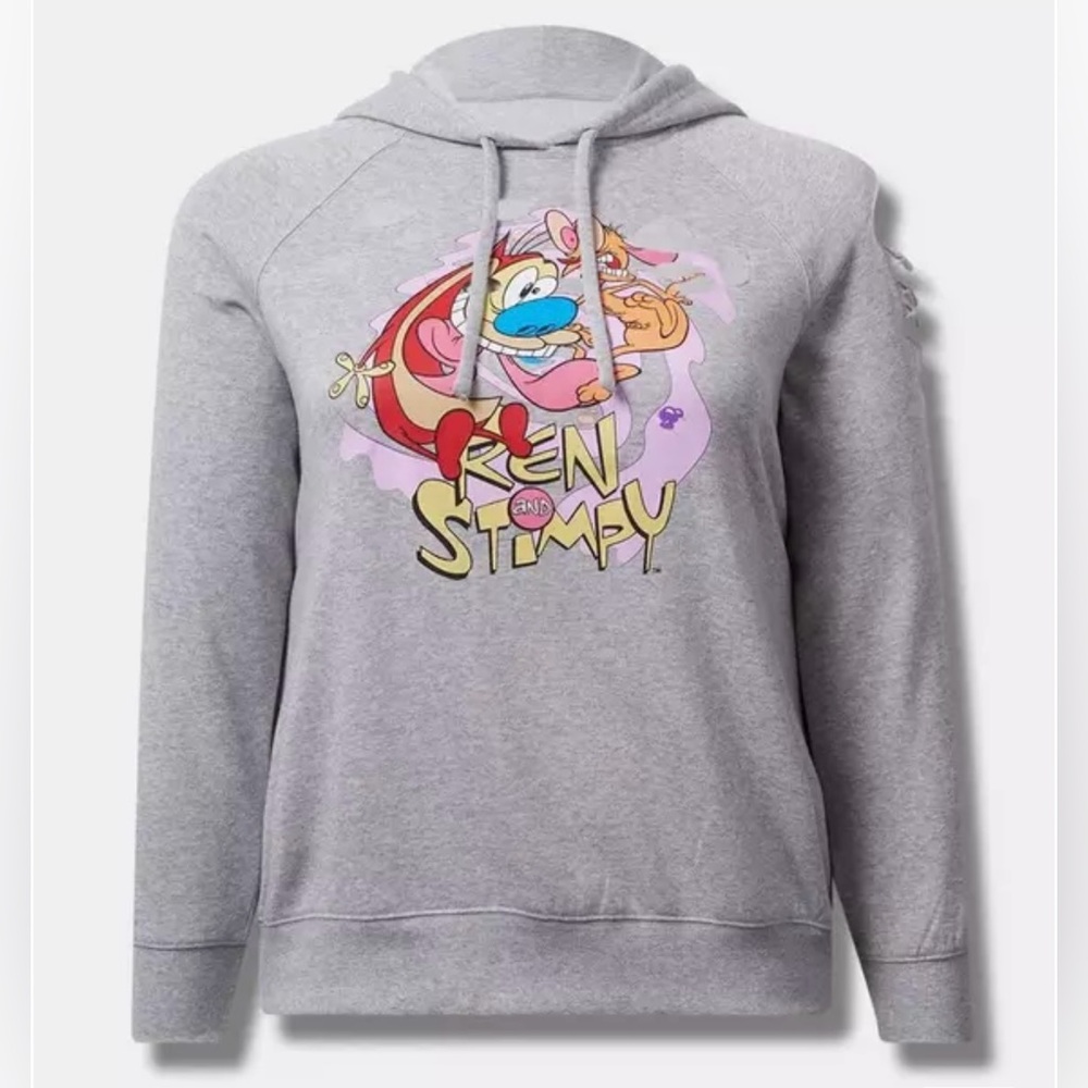 Torrid Ren & Stimpy Cozy Fleece Destructible Hoodie